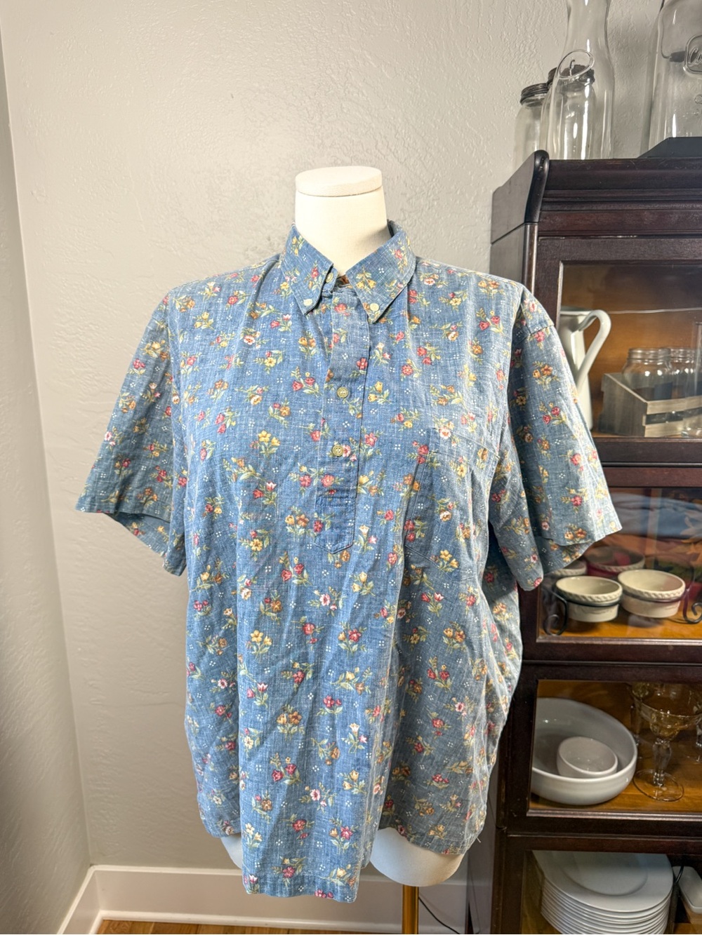 Vintage Reyn Spooner Hawaiian Traditionals Floral Button Front Shirt Size XXL
